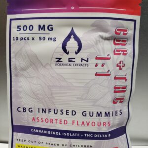 ZEN CBG Gummies - CBG/THC 500