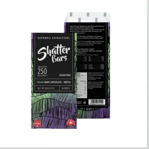 Chocolates Vegan Dark Chocolate Indica 250mg Shatter Bar