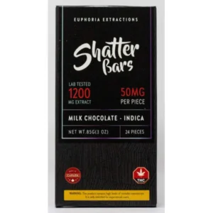 Milk Chocolate Indica 1200mg Shatter Bar
