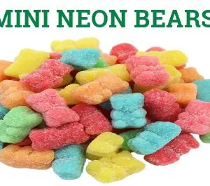 Tasty THC - Mini Neon Bears (720mg THC/100mg CBD)(18 pcs)
