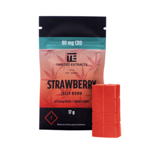 Twisted Extracts - Strawberry CBD Jelly Bomb (80mg CBD)